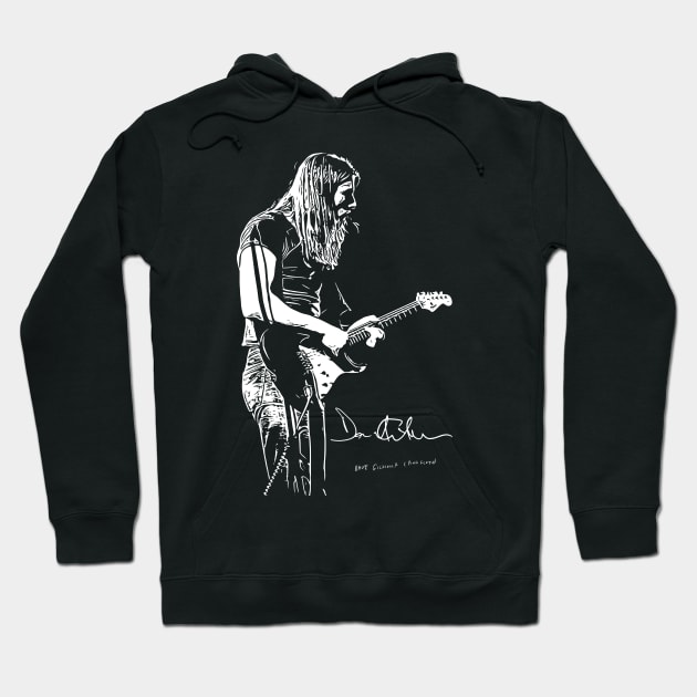 David Gilmour Guitar 2 Hoodie by Playful Creatives